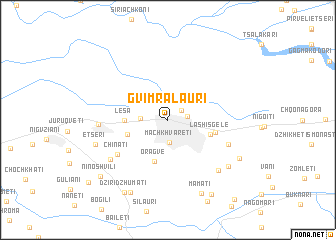 map of Gvimralauri