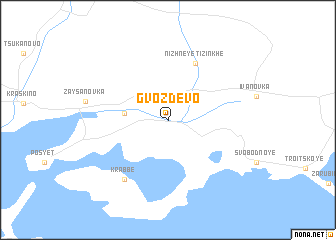 map of Gvozdevo