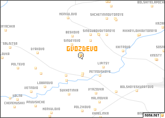 map of Gvozdëvo