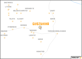 map of Gvozdikha