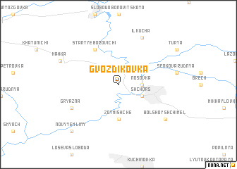 map of Gvozdikovka