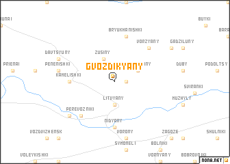 map of Gvozdikyany