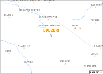 map of Gvozdki