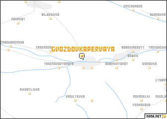 map of Gvozdovka Pervaya