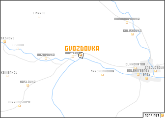 map of Gvozdovka