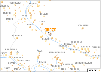 map of Gvozd