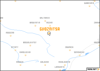 map of Gvoznitsa