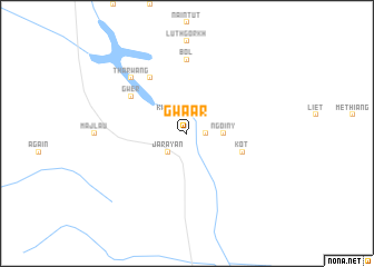 map of Gwaar