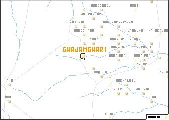 map of Gwajam Gwari