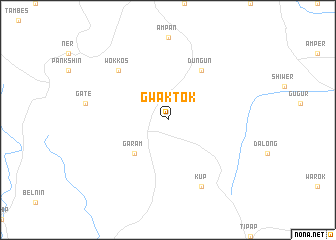 map of Gwaktok