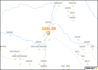 map of Gwalam