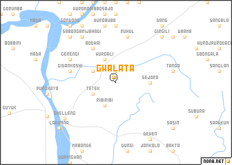 map of Gwalata