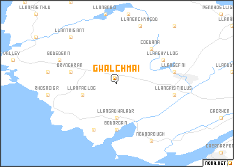 map of Gwalchmai