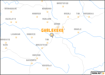 map of Gwalekeke