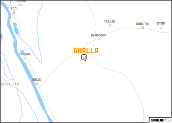 map of Gwalla