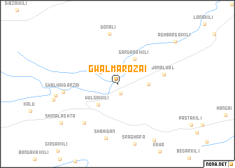 map of Gwāl Marozai