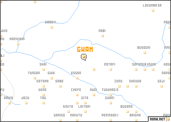 map of Gwam