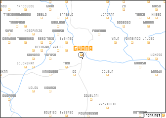 map of Gwana