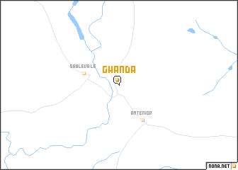 map of Gwanda