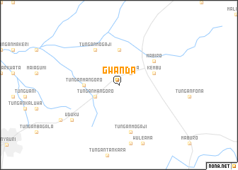 map of Gwanda