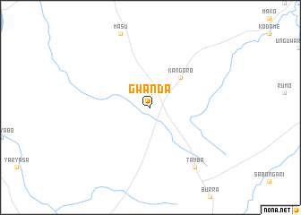 map of Gwanda