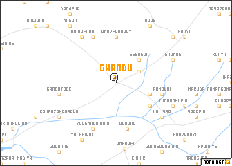 map of Gwandu