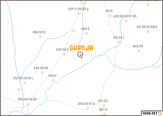 map of Gwanja