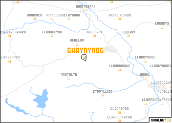 map of Gwaynynog