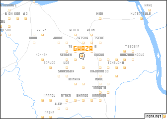 map of Gwaza