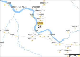 map of Gwa