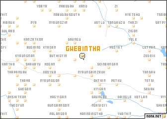 map of Gwebintha