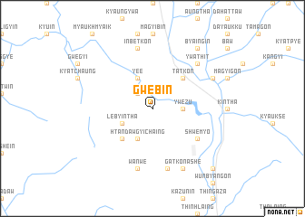 map of Gwebin