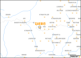 map of Gwebin