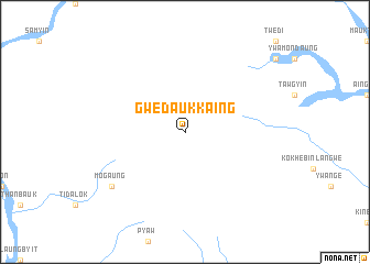 map of Gwedaukkaing