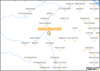 map of Gwedaukkon