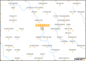 map of Gwedauk