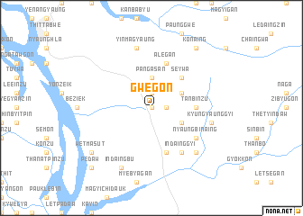 map of Gwegon