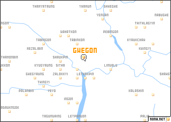 map of Gwegon