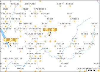 map of Gwegon