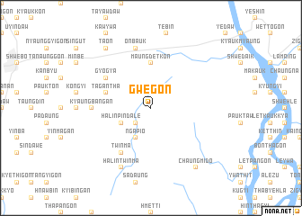 map of Gwegon