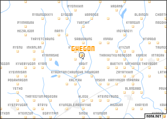 map of Gwegon