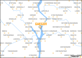 map of Gwegon