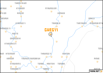 map of Gwegyi