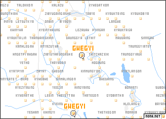 map of Gwegyi