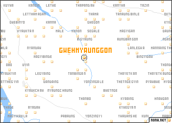 map of Gwehmyaunggon