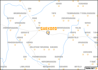 map of Gwékoro