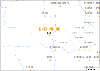 map of Gwekyaung