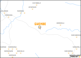 map of Gwembe