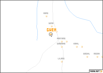 map of Gwem