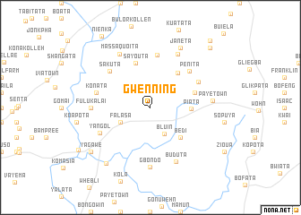 map of Gwenning